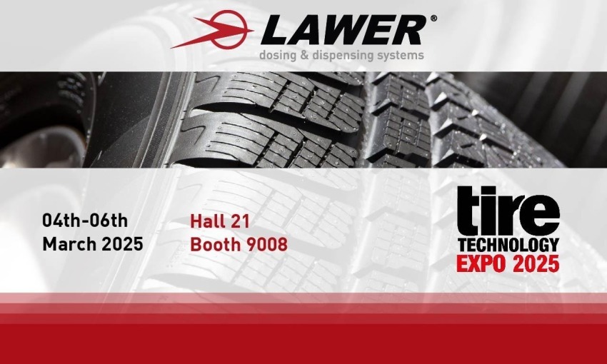 Lawer alla fiera Tire Technology Expo, ad Hannover, dal 4 al 6 marzo 2025