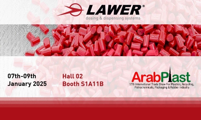 Lawer alla fiera Arabplast 2025, a Dubai, dal 7 al 9 gennaio 2025