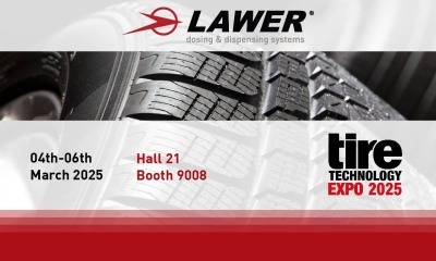 Lawer alla fiera Tire Technology Expo, ad Hannover, dal 4 al 6 marzo 2025